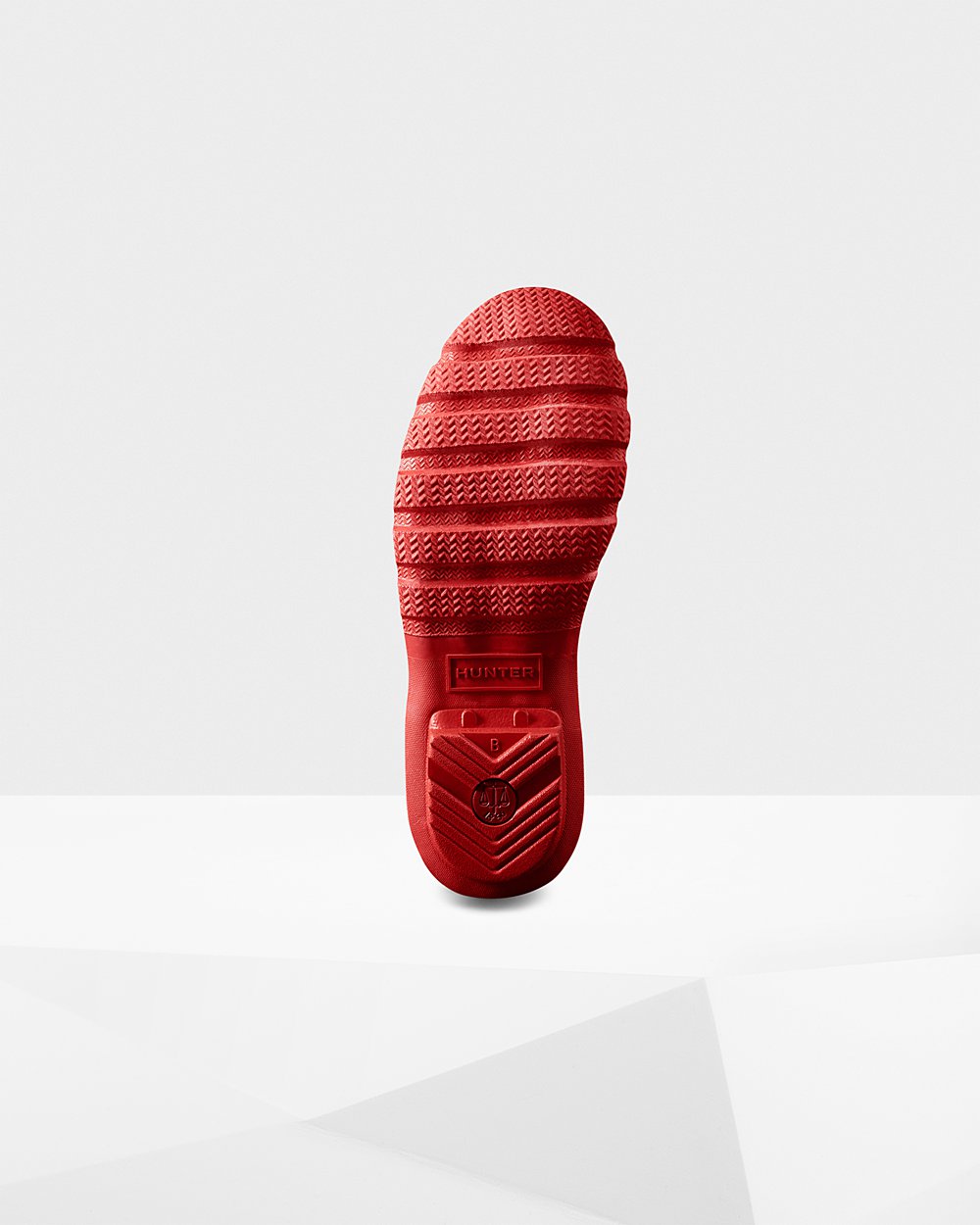 Womens Short Rain Boots - Hunter Original Nebula (78AEFMBGS) - Red